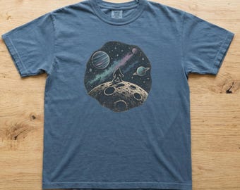Bigfoot in Space Youth Tee | Astronaut Sasquatch Kids Shirt