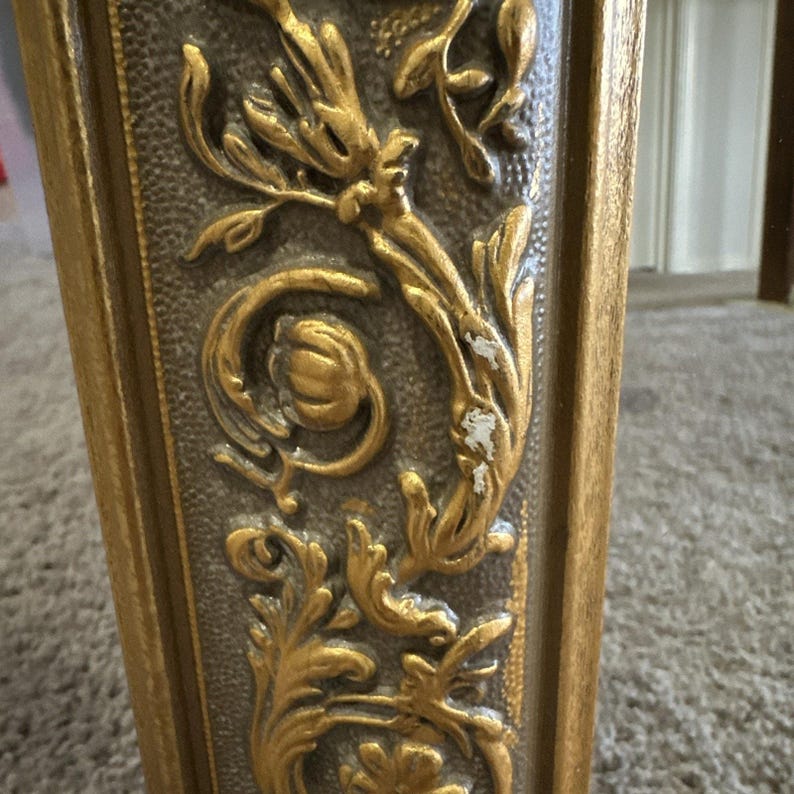 Vintage Hollywood Regency Gold Home Interiors Wall Mirror Decor 33x27 ...