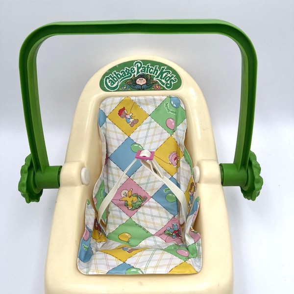 Vintage Cabbage Patch Kinder Autositz / Puppensitz Zubehör Ende der 70er Jahre