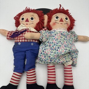 ⑱ラガディアン＆アンディ　ニッカーボッカー記念ドール　ペアドール　セラミック製 ⑱ラガディアン＆アンディ ニッカーボッカー記念ドール