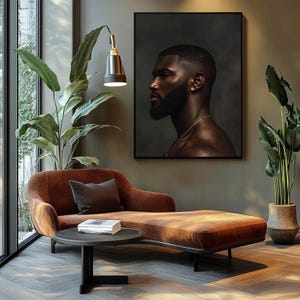 Black Art Black Man Art Black Man Portrait Art Black Woman Art Prints African American Art Black Art Black Boy Joy Art Masculine Wall Art
