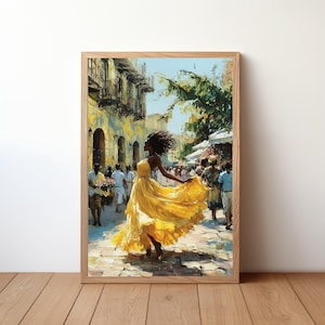 Black Woman Art Poster Afrocentric Wall Art Melanin Poster African American Art Black Girl Decor Black Woman Portrait Art Wall Decor