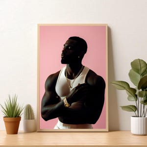 Black Art Black Man Art Black Man Portrait Art Black Woman Art Prints African American Art Black Art Black Boy Joy Art Masculine Wall Art
