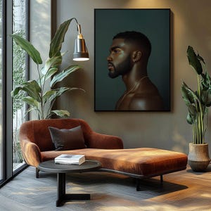 Black Art Black Man Art Black Man Portrait Art Black Woman Art Prints African American Art Black Art Black Boy Joy Art Masculine Wall Art