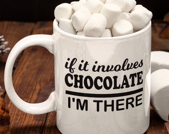 Chocoholic Gift, Chocolate Addict, Chocolate Lover Gift, Funny Coffee Mug, Funny Gift, Housewarming Gift For Chocolate Lover