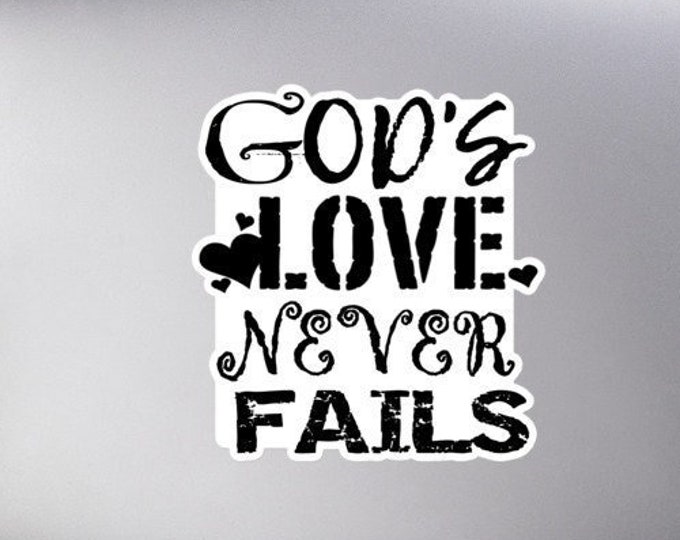 Christian Sticker, Inspirational Quote Sticker, Religious Sticker, Faith Based Sticker, Christian Saying, Spiritual Sticker, Bible Sticker