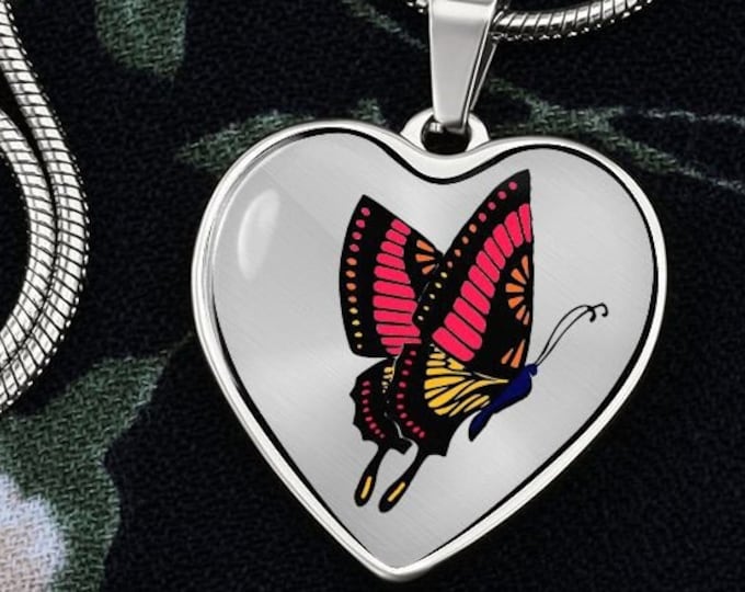Personalized Butterfly Jewelry Necklace for Her, Layering Necklace, Birthday Gift for Her, Mothers Day Gift