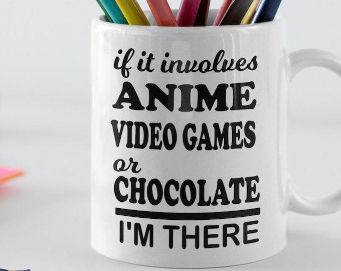 Funny Anime Mug - Anime Lover Mug - Funny Gamer Mug - Funny Housewarming Gift - Gamer Gift - Gift for Gamer - Anime Lover Gift
