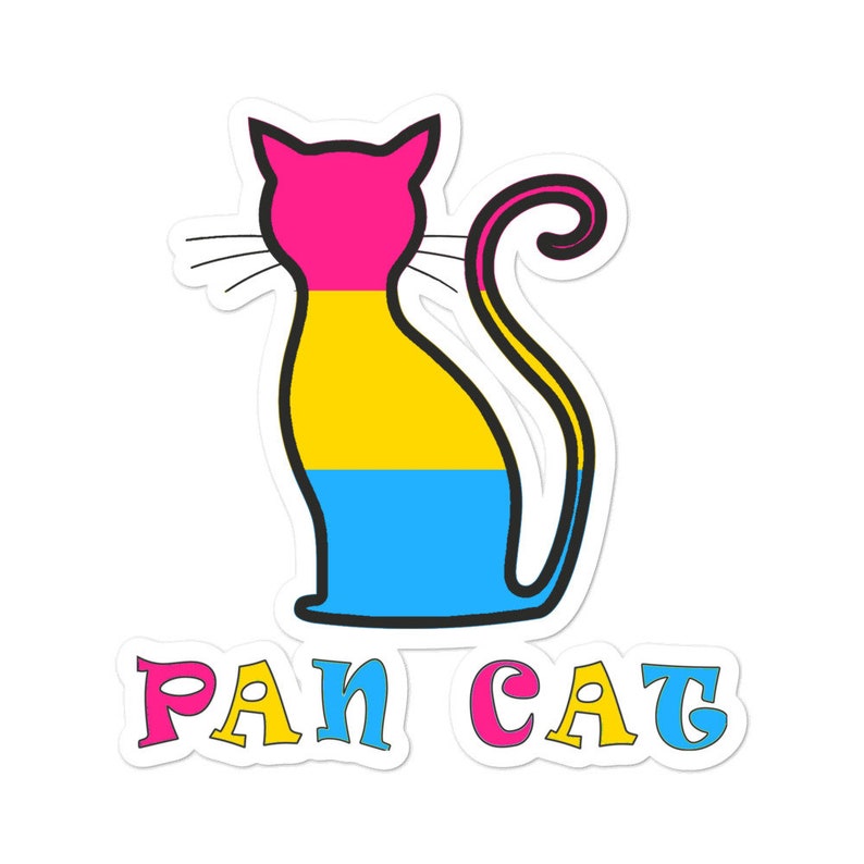 Gay Pride Sticker Gay Cat Lover Lgbt Stickers Pansexual Pride Sticker