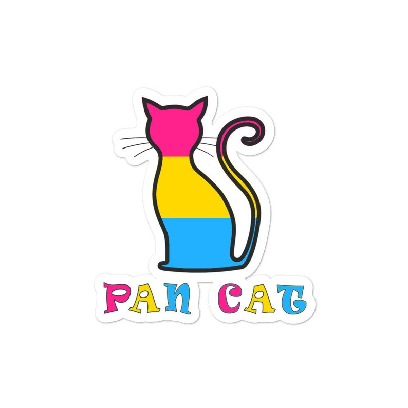 Gay Pride Sticker Gay Cat Lover Lgbt Stickers Pansexual Pride Sticker