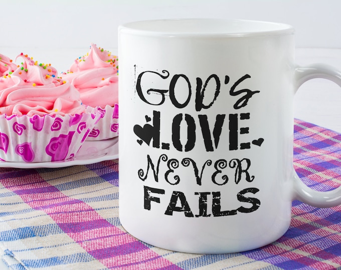 Christian Coffee Mug - Inspirational Quote Mug - Religious Coffee Mug - Housewarming Gift - Christian Gift - Faith Mug