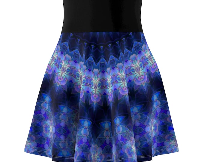 Full Circle Mini Skater Skirt - High Waisted Flare Mini Circle Skirt - Rockabilly Skirt