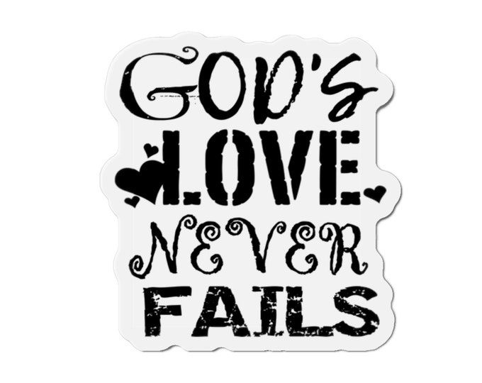 Christian Fridge Magnet, Motivational Quote Magnet, Religious Faith Based Spiritual Positive Saying Magnet, Party Favor