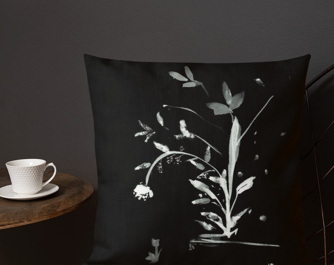 Office Decor, Black and White Office Decor, Teacher Classroom Decor, Professional Office Decor, Contemporary Decor Premium Pillow