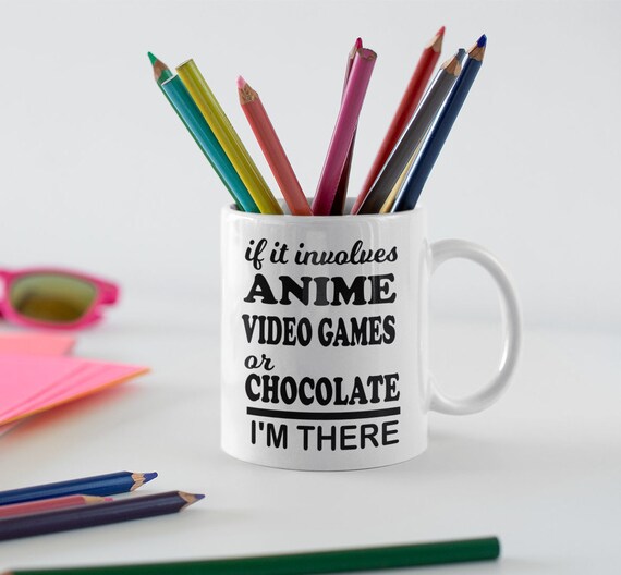 Anime Gift, Funny Anime Mug, Anime Lover Mug, Funny Gamer Mug, Funny Housewarming Gift, Gamer Gift, Gift for Gamer, Anime Lover