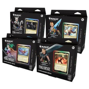 ファイナルファンタジー コマンダーデッキバンドル – 4枚セット | コレクターとプレイヤーのためのTCG構築済みデッキ | MTG対応ギフトセット
