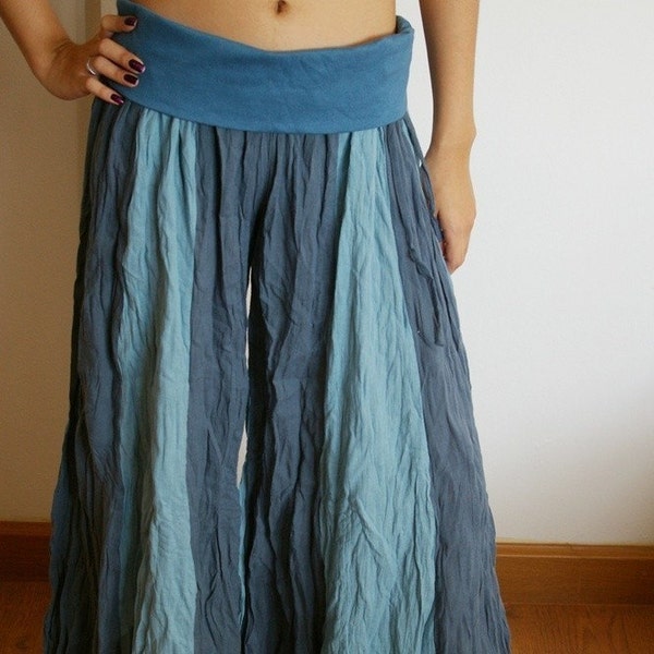 Two tone GYPSY PANTS CASUAL - Blue