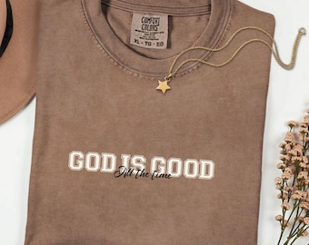 Camiseta "Dios es bueno" - Colores cómodos - Camiseta de fe cristiana - 2 diseños