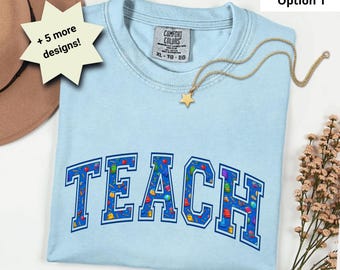 Camiseta de profesora – Colores cómodos – 6 diseños