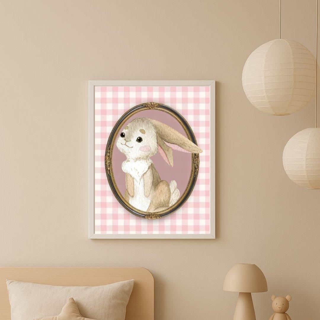 Rabbit Poster - Etsy