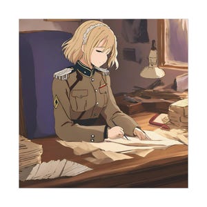 Poster, stampa artistica da parete ispirata a Violet Evergarden per fan degli anime, decorazione per la stanza, decorazione per la casa, amanti dell'arte, idea regalo