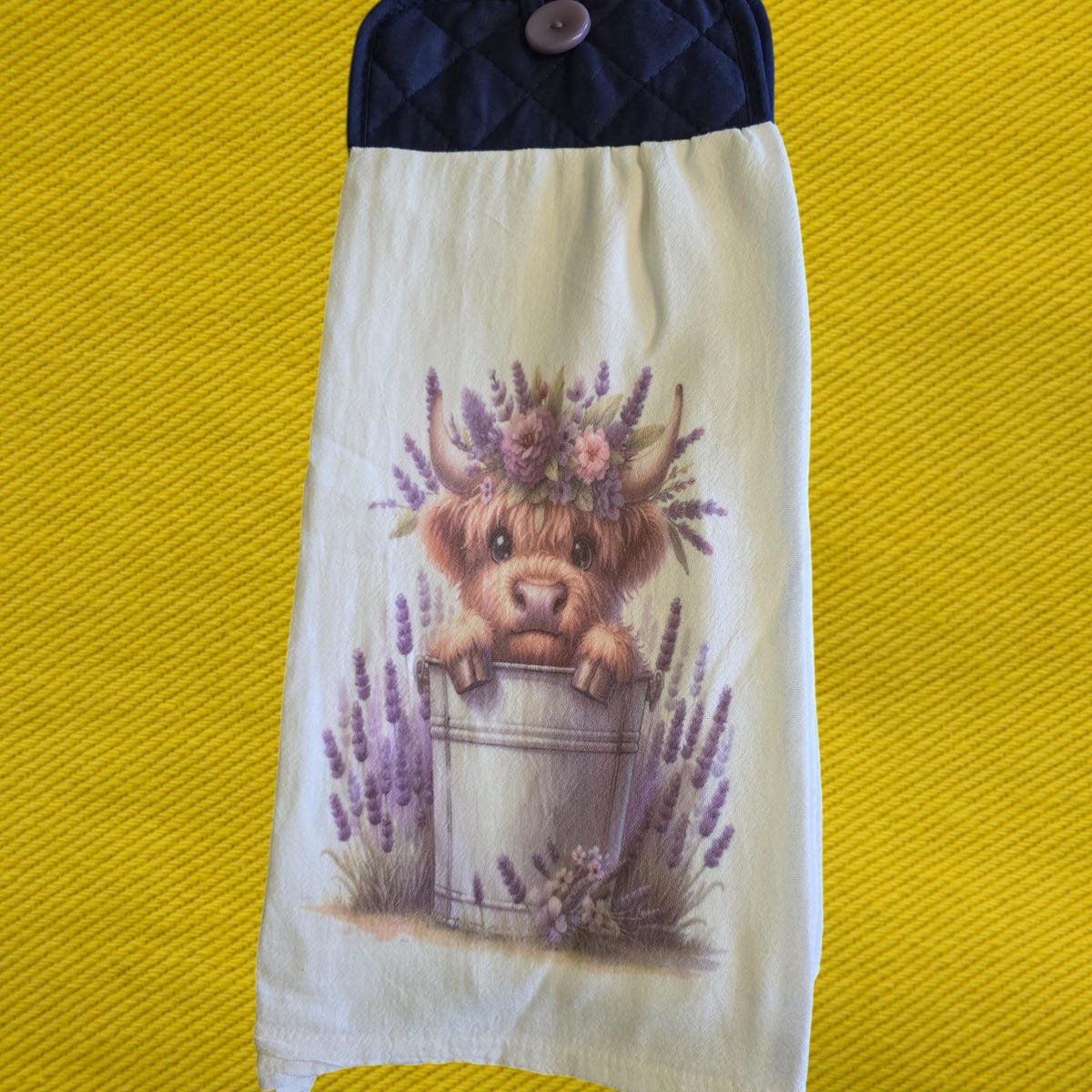 Hanging Kitchen Towel / Highland Cow - Etsy