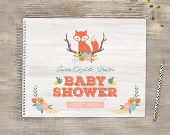 fox baby guest book