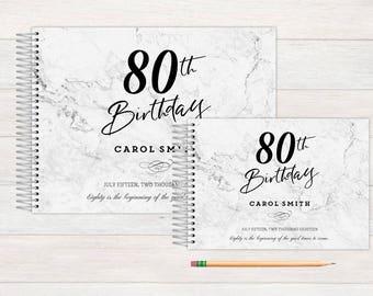 birthday guest book etsy