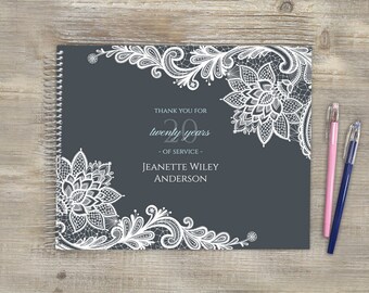 Custom guestbook retired teacher Personalized instax guest book album Retirement party gift registry book Retirement guest book