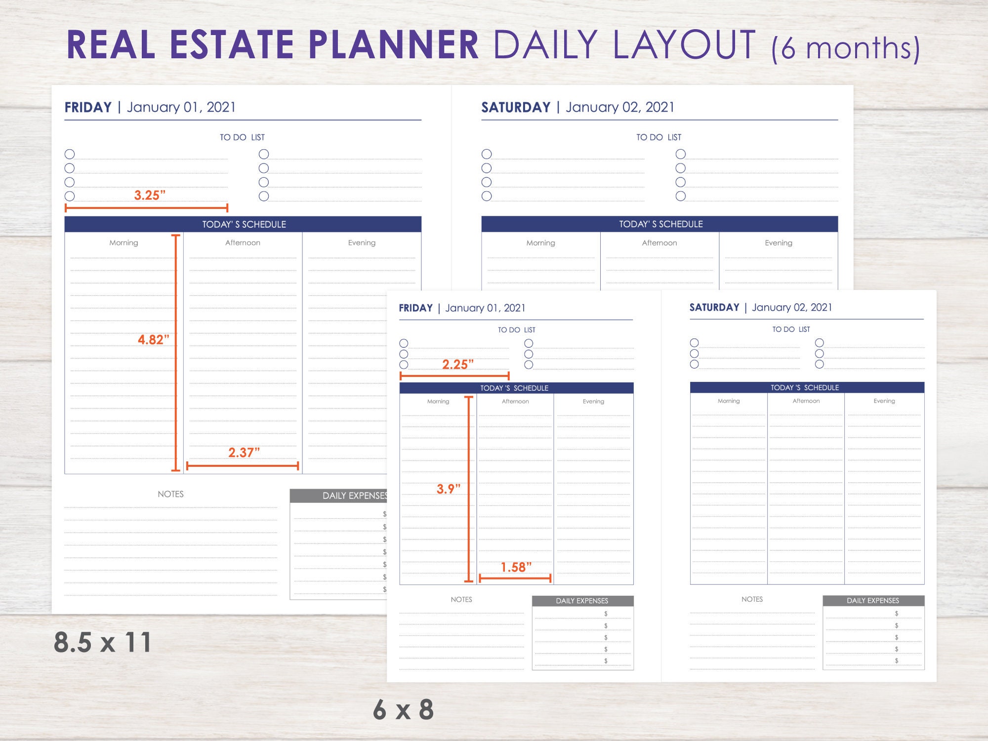 Real Estate Planner Real Estate Agent Planner Realtor Etsy