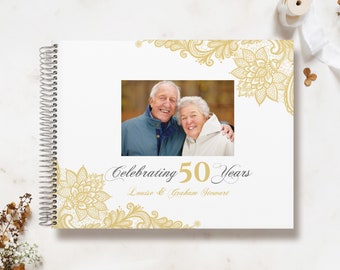 Golden Wedding Handmade Folded Book Art Made To Order 50 Years Together Golden Wedding Handmade Folded Book Art Made To Order 50 Years Together