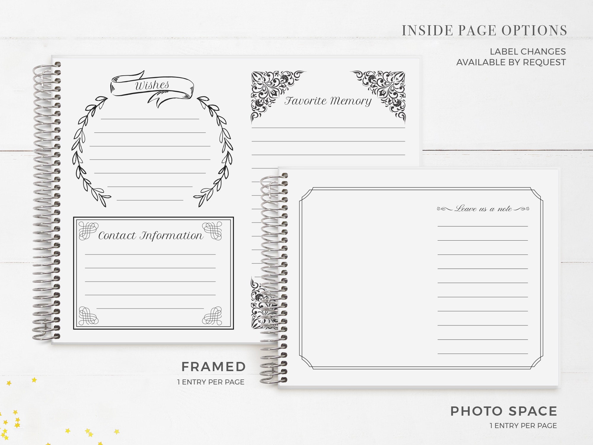 House Guest Book Family Home Guestbook Housewarming Etsy