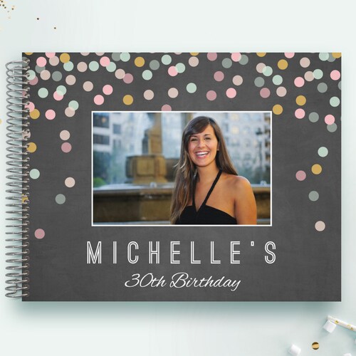 Birthday Guest Book Birthday Guestbook Birthday Custom Etsy