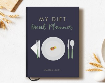 Weekly Meal Planner | Premium Smyth-Sewn Planner | Custom Planner | Personal Meal Tracking Planner | Signature Sewn Planner | Funny Diet