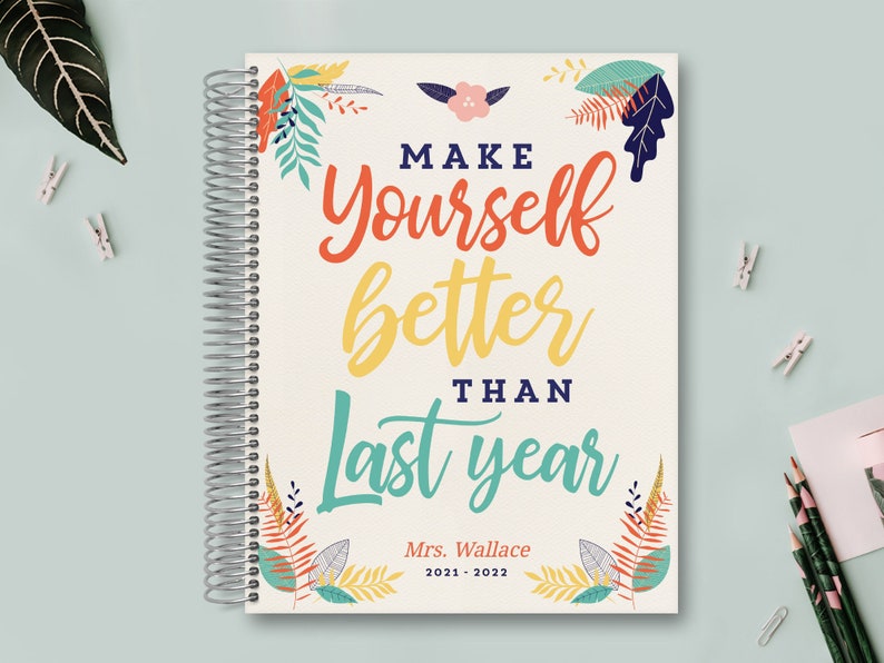 Custom 2021-2022 Academic Planner Personalized Teacher image 0