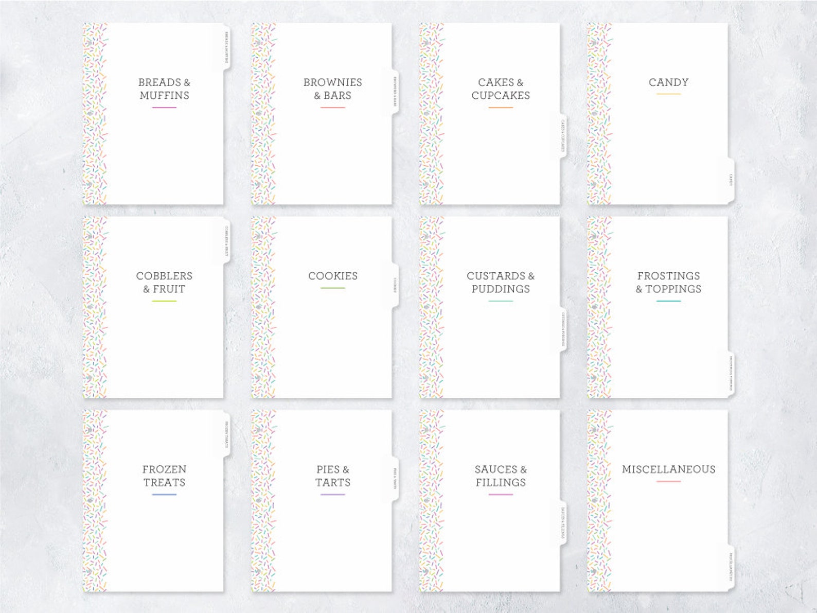 recipe-binder-tabs-tabs-for-3-ring-binders-recipe-divider-etsy