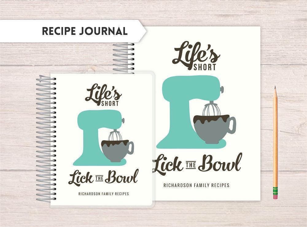 Recipe Journal cooking journal recipes notes journal | Etsy