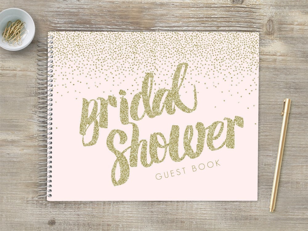 Bridal Shower Guest Book Bridal Shower Guestbook Bridal Etsy