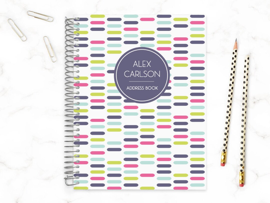 Address Book Personalized Address Book Contacts Book Etsy UK