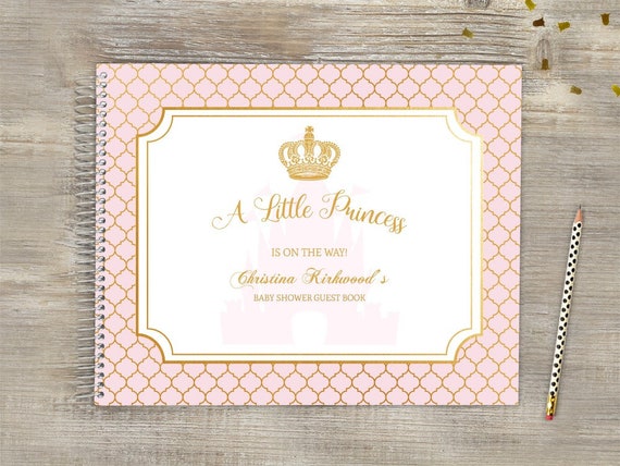Custom Guestbook Baby shower Guestbook Foil stamped Baby Shower Registry Book Baby sign in Guestbook Baby Shower Personalized Guestbook