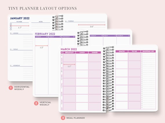 Calendars & Planners bold paint strokes Custom Tiny Planner Pocket ...