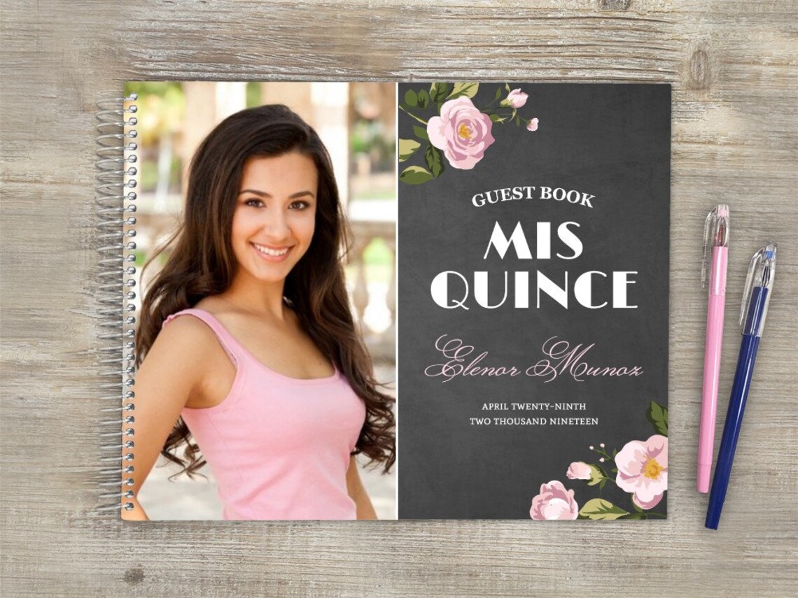 Quinceañera GuestBook Birthday Guestbook Quinceañera Custom Etsy