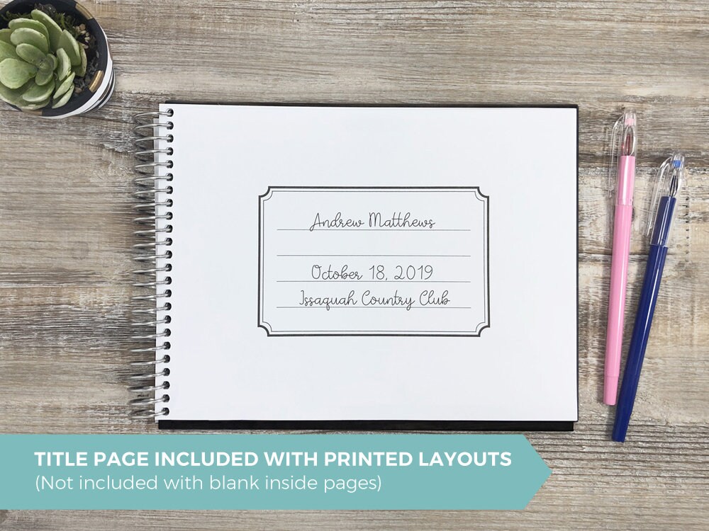 Birthday Guest Book Birthday Guestbook Birthday Custom Etsy