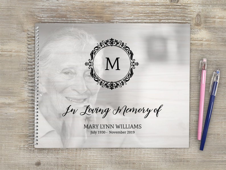 Funeral Guestbook Remembrance Guest Book Memorial Guest Etsy