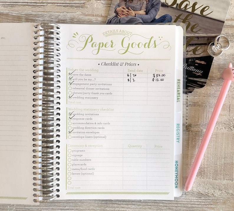 Custom Wedding Planner Wedding Book Wedding Planning Guide Etsy