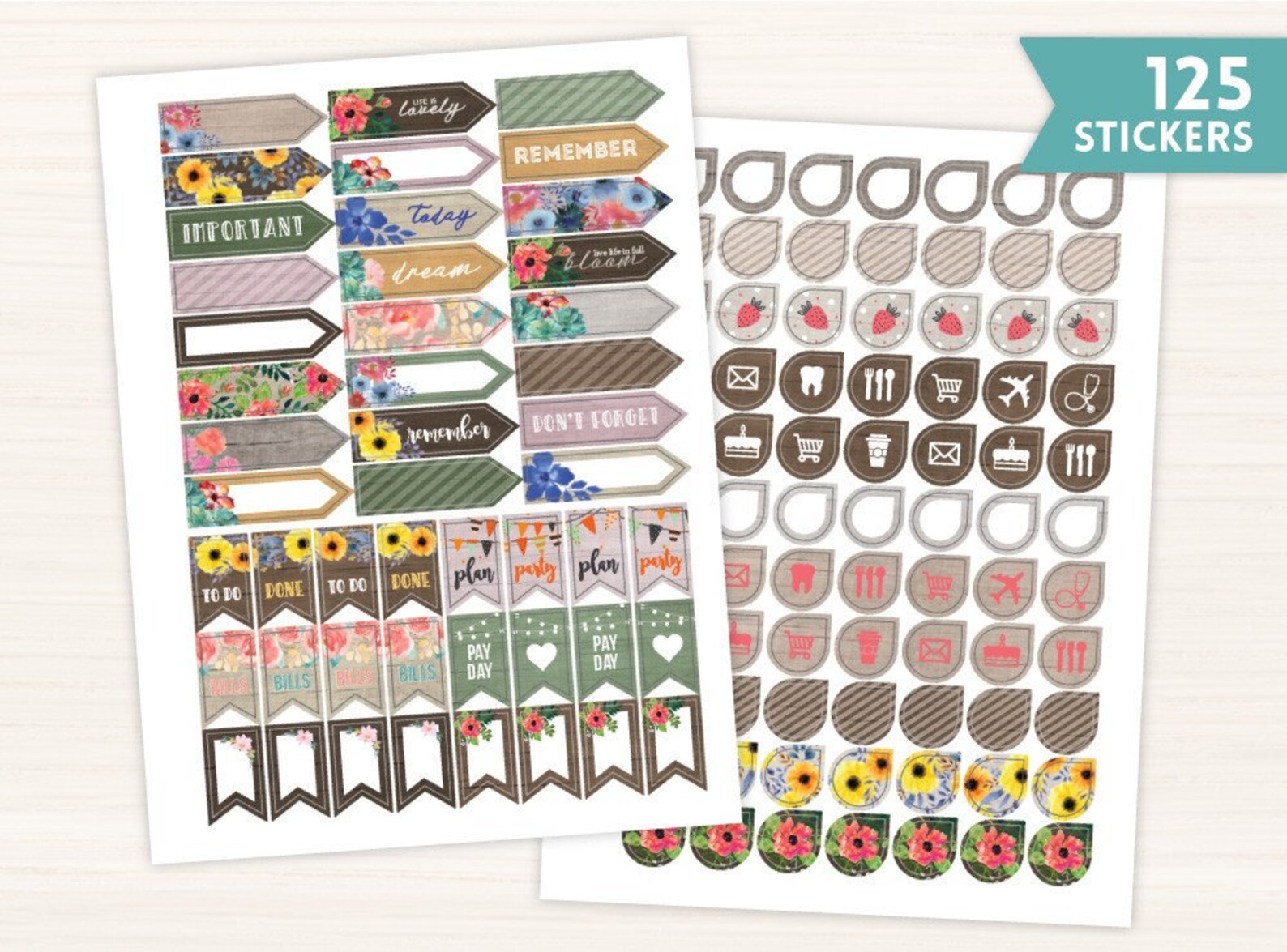 Planner Stickers Every Day Planner Stickers Stickers for Etsy