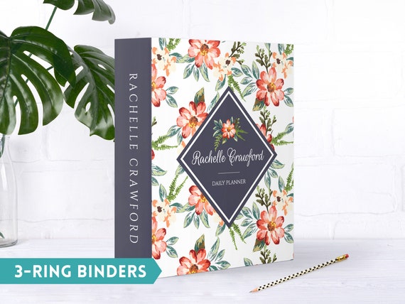 3-ring Binder Planner Binder Customized Large Binder | Etsy