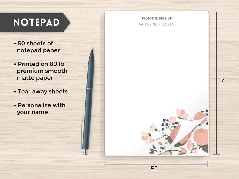 Personalized Stationery Set Custom Stationery Gift Personal Etsy