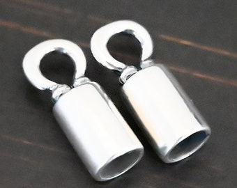 Sterling Silver End Caps - Four Sizes