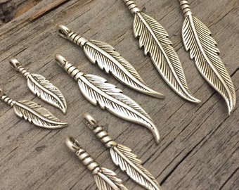 Sterling Silver Feather Charm